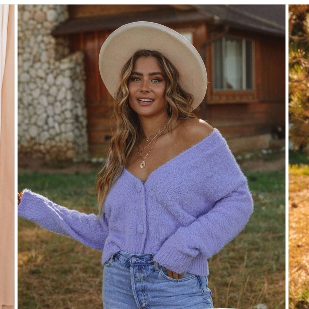 Happy Thoughts Button Front Cardigan in Cornflower
